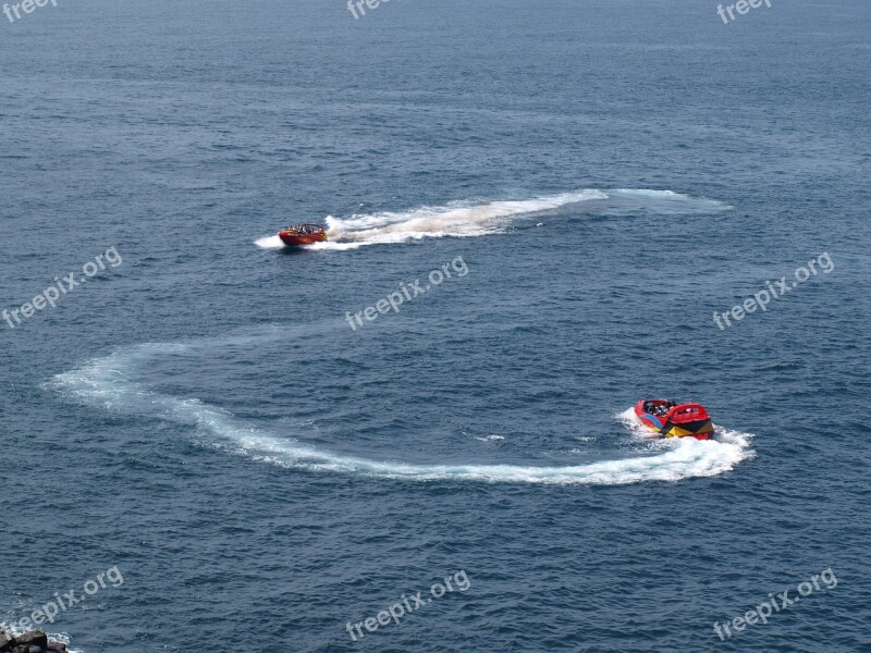 Sea Boat Jeju Island Rafting Free Photos