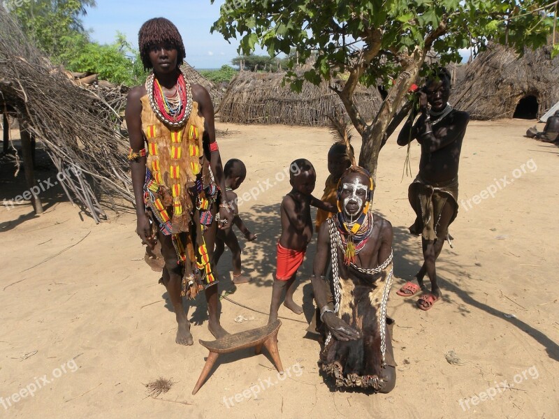 Ethiopia People Africa Children Tribe