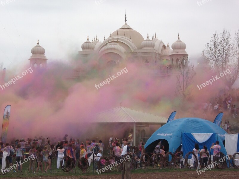 Holi Indian Color Traditional Asia