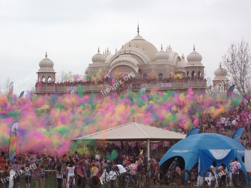 Holi Indian Color Traditional Asia