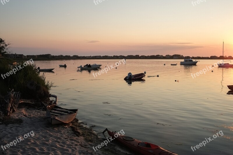 Boats Shore Water Sea Sky