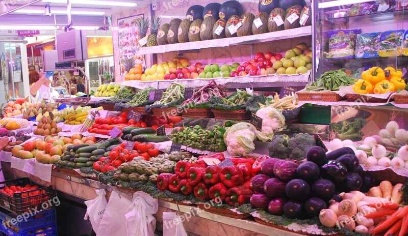 Fruit Spain Valencia Market Colorful