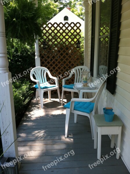 Porch Summer Design Home Free Photos