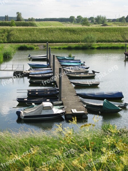 Pier Rowing Boats Port Free Photos