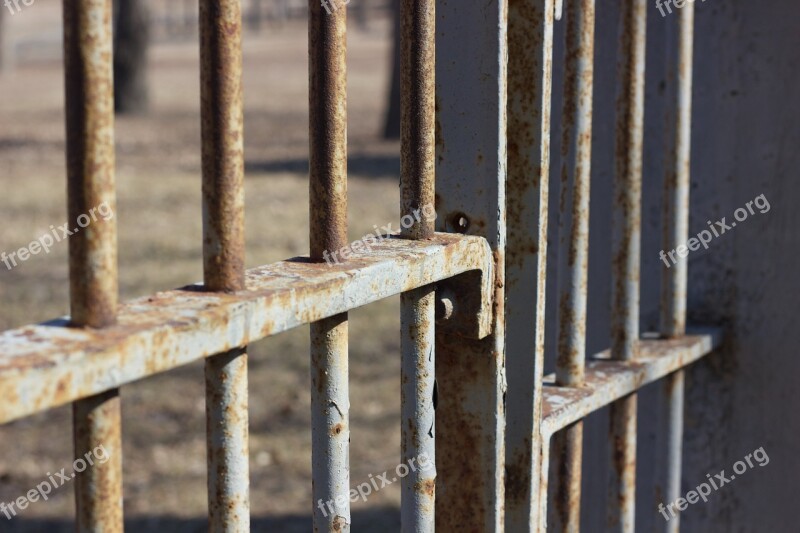 Metal Bars Rusted Iron Old Steel