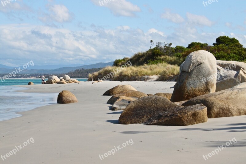 Tasmania Beach Rock Australia Coast