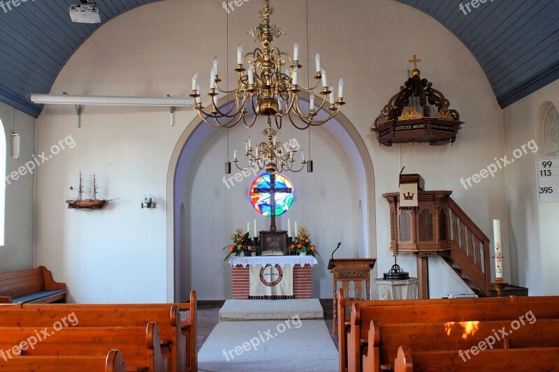 Church Altar Cross Christian Religion