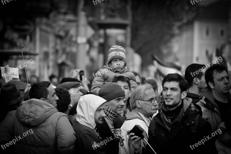 Budapest Hungary Demonstration Hungarian Magyar