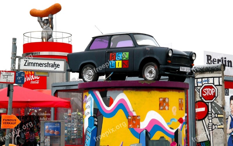 Berlin Germany Characters Car Trabant