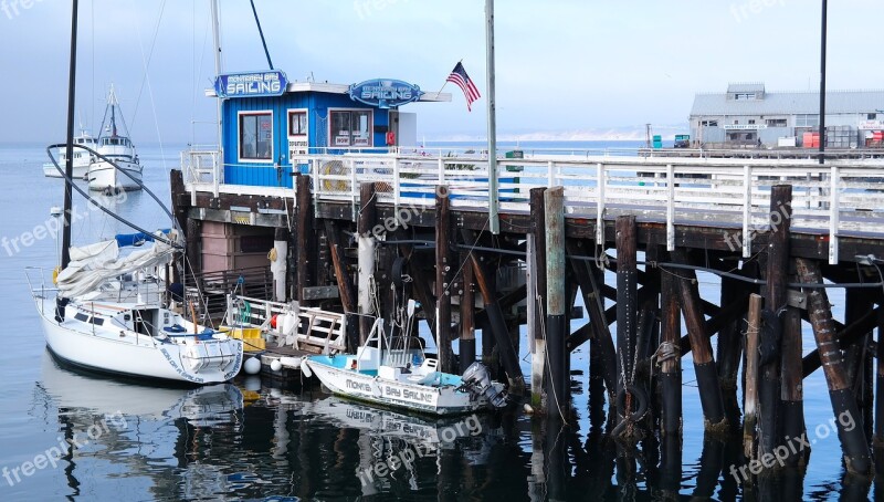 Port Water Ship Shed Monterey Bay