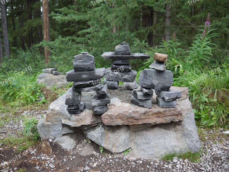 Inukshuk Symbols Inuit Canada Characters