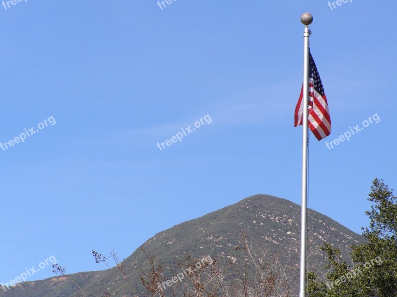 Flag America Sky Usa United