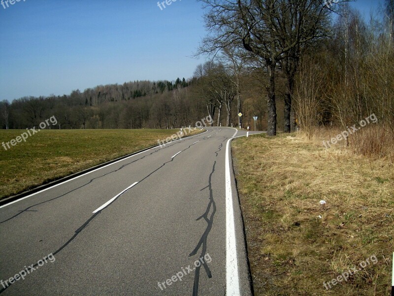 Road Driving A Car Drive Landscape Nature