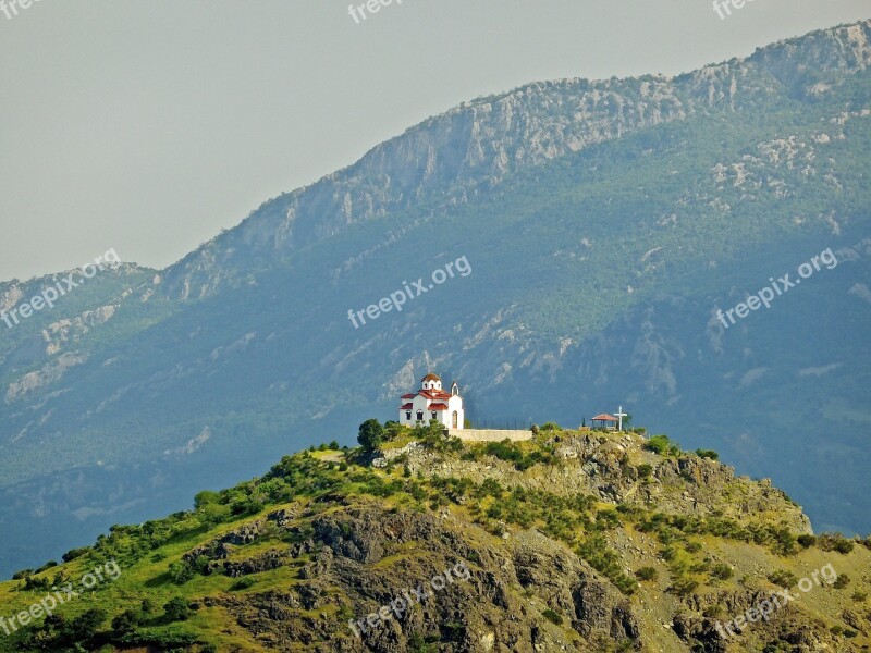 Church Icon Landmark Mountains View