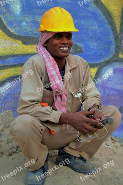 Laborer Happy Smile Worker Work