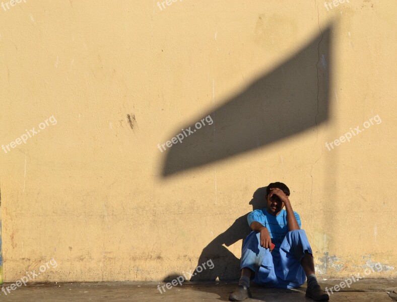 Laborer Tired Shade Sun Labor