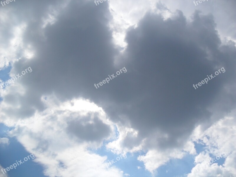 Clouds Sky Blue Clouds Form White