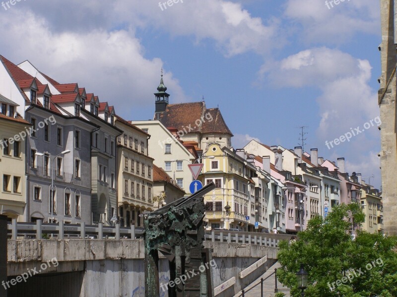 Bratislava Historic Center Row Of Houses Bowever City