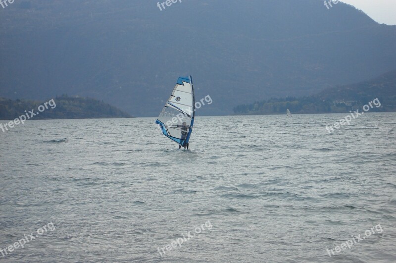 Lake Water Wind Nature Como