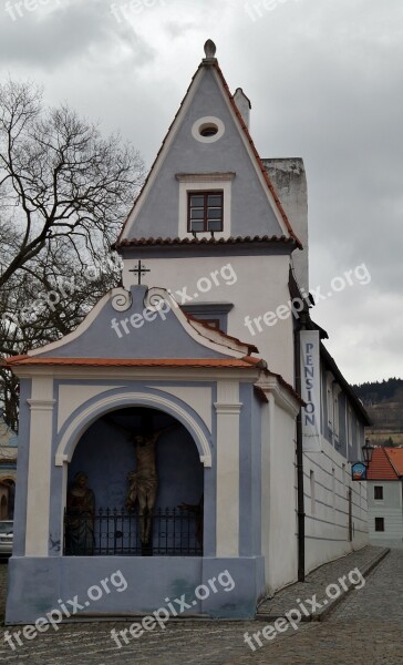 Chapel Christianity Religion Statuary Cross