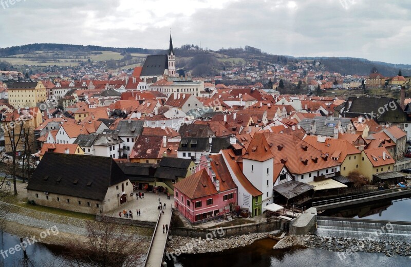 Czech Krumlov Czech Republic Unesco Church Old Town