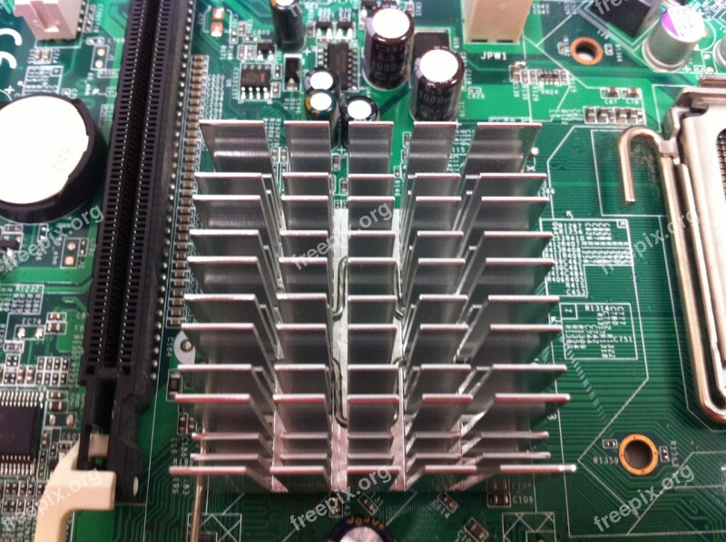 Motherboard Heat Sink Computer Free Photos