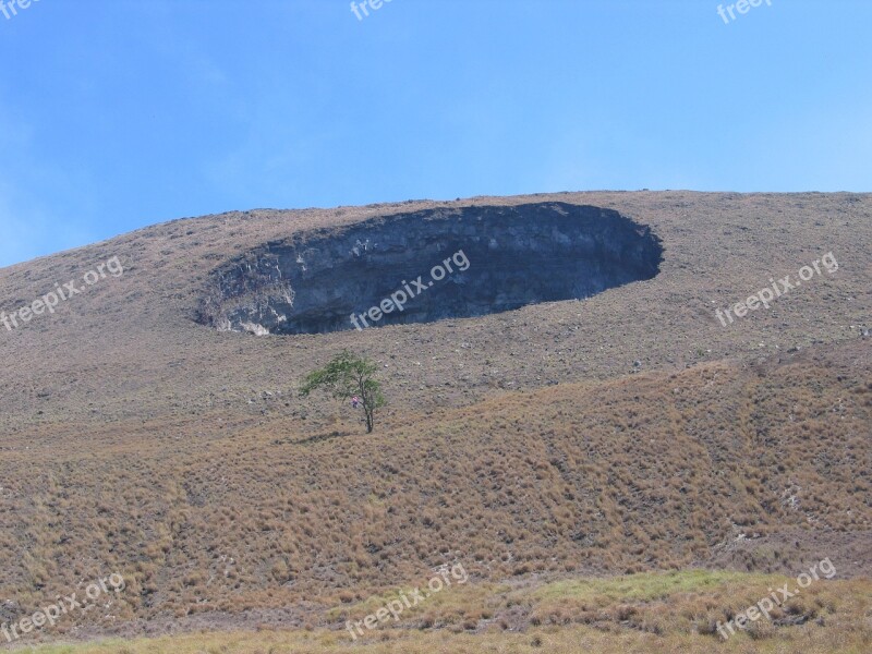 Volcano Batteries Hole Nicaragua Managua Free Photos