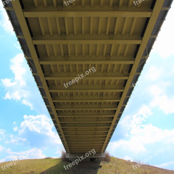 Bridge Building Architecture Railway Bridge Perspective