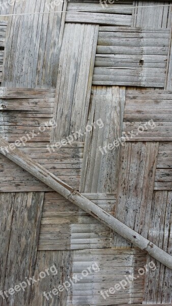 Bamboo Wall Pattern Texture Asia