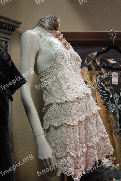 Mannequin Dress Fashion Clothing Lace