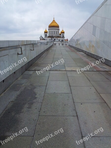 Moscow Christ The Savior Cathedral Cathedral Road Free Photos