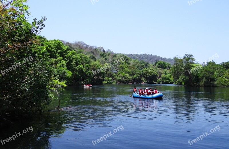 River Kali Rafting Nature Landscape