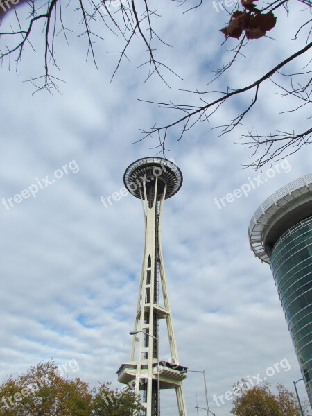 Space Needle Seattle Revolving Restaurant Sk View