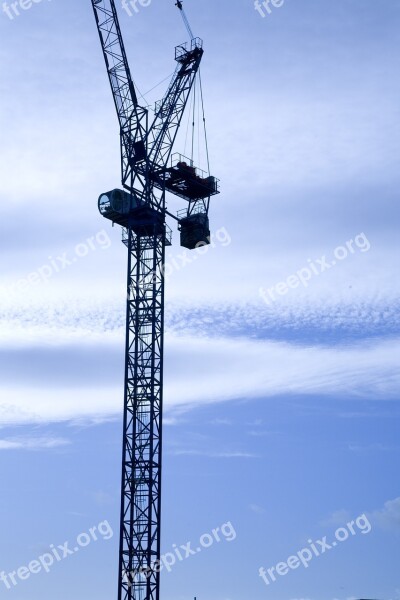 Crane Construction Architecture Urban City