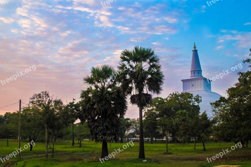 Stupa Landscape Asia Travel Buddhism