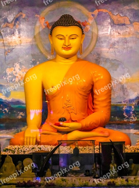 Buddha Statue Religion Asia Buddhism