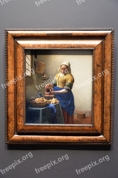 Vermeer Dairy Painting Light Golden Age