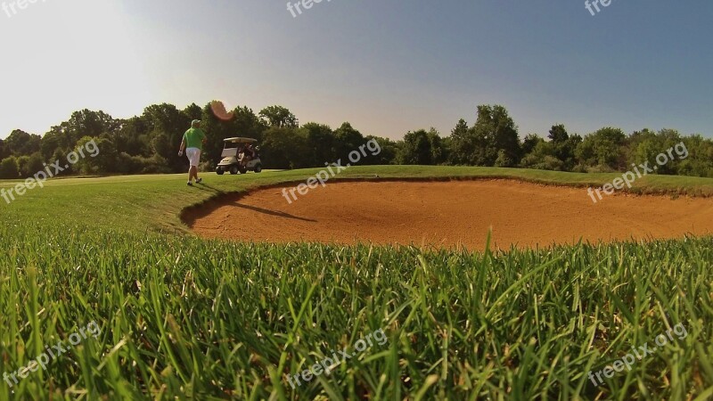 Golf Sand Trap Course Green Bunker