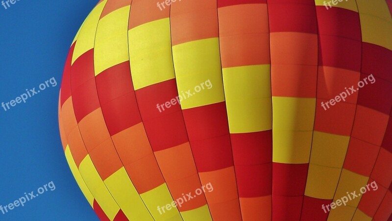 Hot Air Balloon Close Up Colorful Sky Adventure