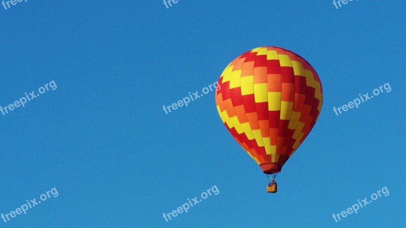 Hot Air Balloon Blue Sky Fun Balloon Hot