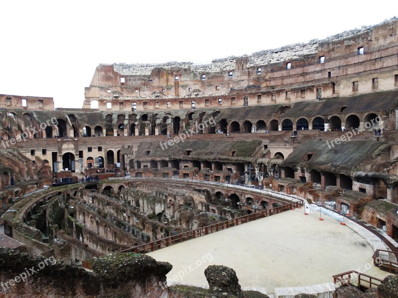 Colosseum Italia Rome Arena Free Photos