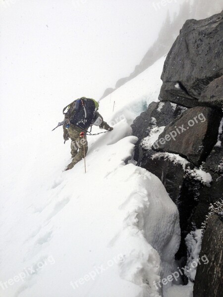 Mountain Climber Snow Rescue Pack