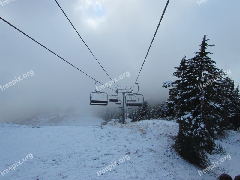 Grouse Mountain Canada Vancouver Snow Mountain