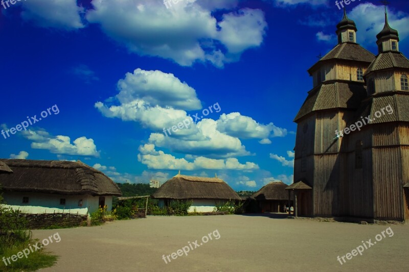 Zaporozhye Ukraine Sky Blue Church