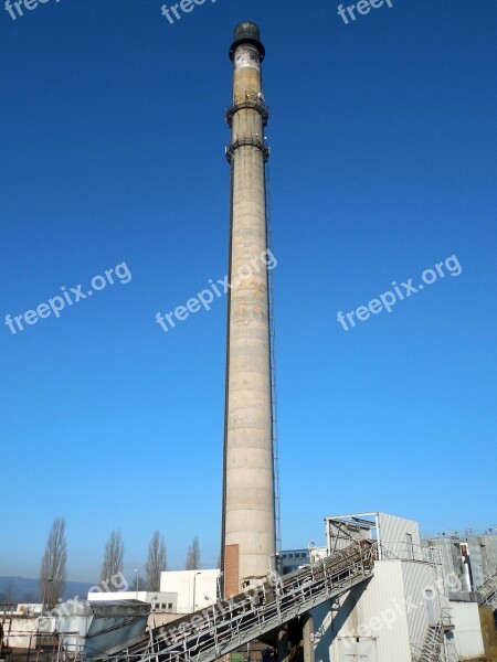 Chimney Industry Industrial Plant Pollution Factory