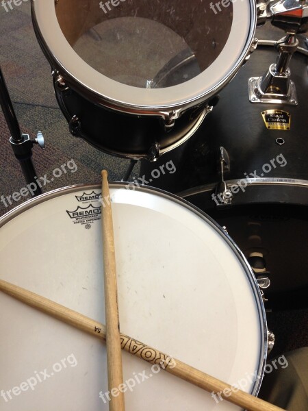 Drum Drumsticks Music Instrument Set