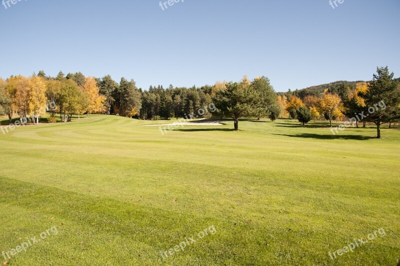 Golf Autumn South Tyrol Petersberg Golf Course