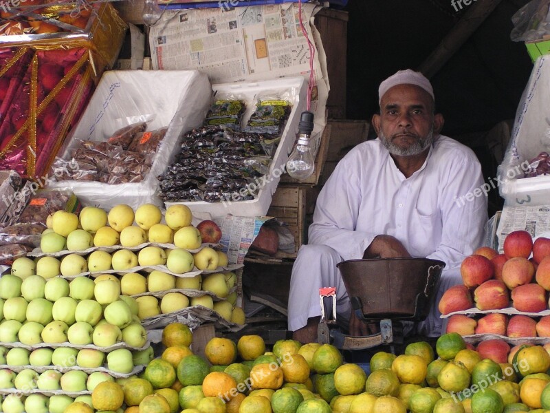 Indians Seller Fruit Business Market