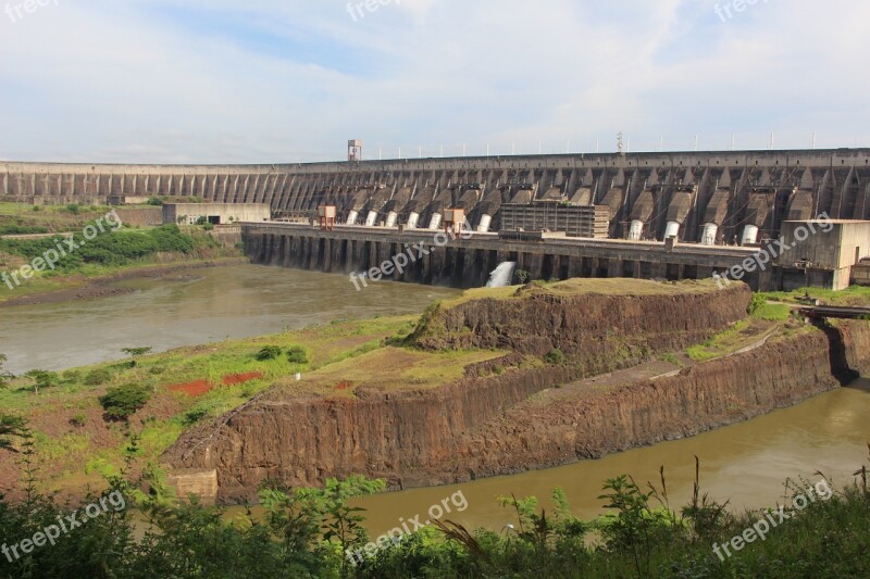 Itaipu Foz De Iguaçu Hydroelectric Power Plant Landscape Power Plant