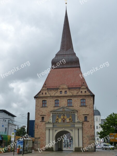 Rostock Mecklenburg Western Pomerania State Capital Historically Brick